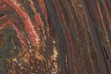 Polished Tiger Iron Stromatolite Slab - Billion Years #222039-1